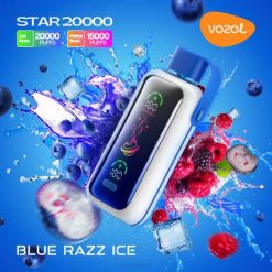 VOZOL STAR 20 000 zils razz ledus 0R08399 - Vozol Vape