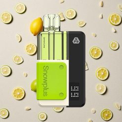 Snowplus Swift 5000 Puffs Iepildītais Pod Komplekts Citrons Laims ar Dual Mesh Atomizer un 1000 mAh Akumulatoru
