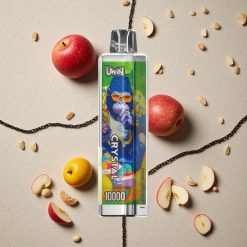Uwin Crystal 10000 Puffs Vienreizējās lietošanas vape Divi Āboli RGB Gaismas & 18ml EŠĪDENS