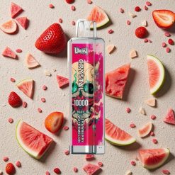 Uwin Crystal 10000 Puffs Vienreizējās lietošanas vape Zemene Arbūzs RGB Gaismas & 18ml EŠķidrums
