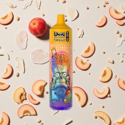 Uwin Tornado 35K Mūzika Izmēģinājams Veips Vasaras Persiku Ledus ar 35 000 Ivilcieniem un 600mAh Akumulatoru