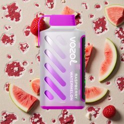 VOZOL Gear Power 20000 Puffs Vienreizējās lietošanas vape Aveņu Arbūzs ar 20mL iepriekš uzpildīta e-šķidruma un Dual Mesh Coil