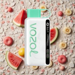 VOZOL STAR 9000/12000 Izmetamā e-cigarete Arbūza burbuļu gumija ar 650mAh akumulatoru un ātrāku uzlādi