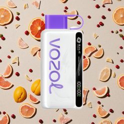 VOZOL STAR 9000/12000 Izmetamā e-cigarete Brūklenes Mango Greipfrūts ar 650mAh Akumulatoru un Atsātinātu Plastmasu