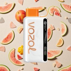 VOZOL STAR 9000/12000 Izmetamā e-cigarete Persiku Mango Arbūzu ar 30% ātrāku uzlādi un 650mAh bateriju