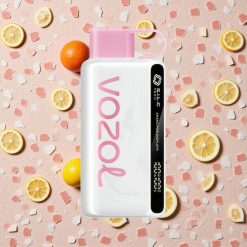 VOZOL STAR 9000/12000 Izmetamā e-cigarete Rozā Limonāde ar 30% ātrāku uzlādi un 650mAh bateriju