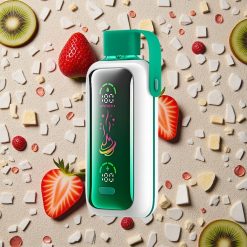 VOZOL Star 20000 Puffs Vienreizējās lietošanas vape Zemeņu Kiwi ar HD spoguliekrānu un Dubultā sieta režīmu