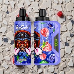 VapSolo VIKING 12000 Puffs Izmērāms Vape Zilenes Avenes ar 22ml E-šķidruma & Type-C Uzlāde