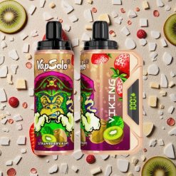 VapSolo VIKING 12000 Puffs Izmetamā e-cigarete Zemenes-Kivi ar 22ml e-šķidruma & Type-C uzlādi