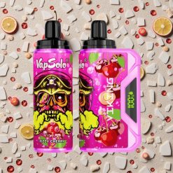 VapSolo VIKING 12000 Puffs Vienreizējās lietošanas vape Vārdu Ķiršu 22ml LED Displejs