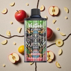 Vapsolo Super 15000 Puffs Vienreizējās lietošanas vape Dubultā ābols 40ml 850mAh