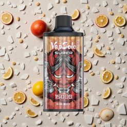 Vapsolo Super 15000 Puffs Vienreizējās lietošanas vape Sarkanā govs ar 40ml e-šķidrumu un 850mAh bateriju