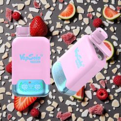 Vapsolo Twins 20000 Puffs Vienreizējās lietošanas vape Melnais Ledus Dracēns Zemene & Aveņas Arbūzs ar 40 ml E-Liquid un Type-C Uzlāde